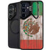 Mexican Flag Dark Wood Galaxy S25 Kickstand Case