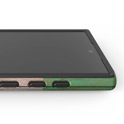 Mexican Flag Dark Wood Galaxy S25 Ultra Impact Case