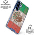 Mexican Flag Dark Wood Galaxy S25 Clear Case