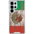 Mexican Flag Dark Wood Galaxy S25 Ultra Clear Case