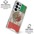 Mexican Flag Dark Wood Galaxy S25 Ultra Clear Case