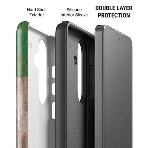 Mexican Flag Dark Wood Galaxy S26 Impact Case