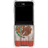 Mexican Flag Dark Wood Galaxy Z Flip6 Clear Case