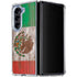 Mexican Flag Dark Wood Galaxy Z Fold5 5G Clear Case