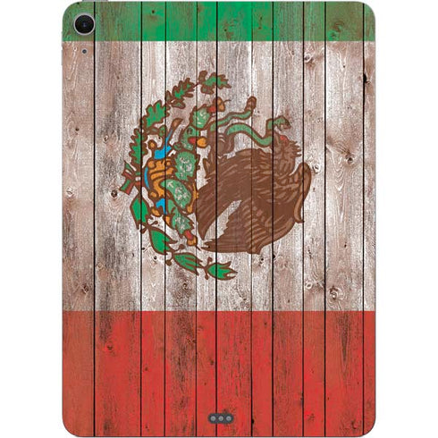 Mexican Flag Dark Wood Apple iPad Air Skin