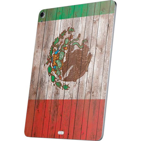 Mexican Flag Dark Wood Apple iPad Air Skin