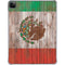Mexican Flag Dark Wood iPad Pro 11in (2024) Clear Case