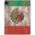 Mexican Flag Dark Wood iPad Pro 11in (2024) Clear Case