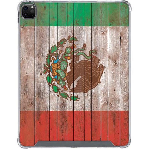 Mexican Flag Dark Wood iPad Cases