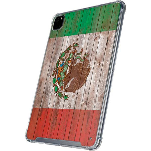 Mexican Flag Dark Wood iPad Cases