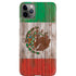 Mexican Flag Dark Wood iPhone Cases