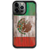 Mexican Flag Dark Wood iPhone Cases