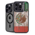 Mexican Flag Dark Wood iPhone Cases