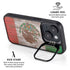 Mexican Flag Dark Wood iPhone 14 Kickstand Case