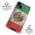 Mexican Flag Dark Wood iPhone 15 Clear Case