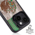 Mexican Flag Dark Wood iPhone 15 Kickstand Case