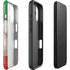 Mexican Flag Dark Wood iPhone 16 Plus Impact Case