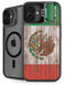 Mexican Flag Dark Wood iPhone 16 Plus Kickstand Case