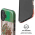 Mexican Flag Dark Wood iPhone 16 Plus Magsafe Impact Case