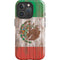 Mexican Flag Dark Wood iPhone 16 Pro Impact Case