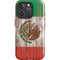 Mexican Flag Dark Wood iPhone 16 Pro Magsafe Impact Case