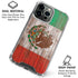 Mexican Flag Dark Wood iPhone 16 Pro Max Clear Case