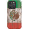 Mexican Flag Dark Wood iPhone 16 Pro Max Impact Case