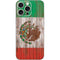 Mexican Flag Dark Wood iPhone 16 Pro Max Skin
