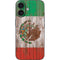 Mexican Flag Dark Wood iPhone 16 Skin