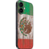 Mexican Flag Dark Wood iPhone 16 Skin