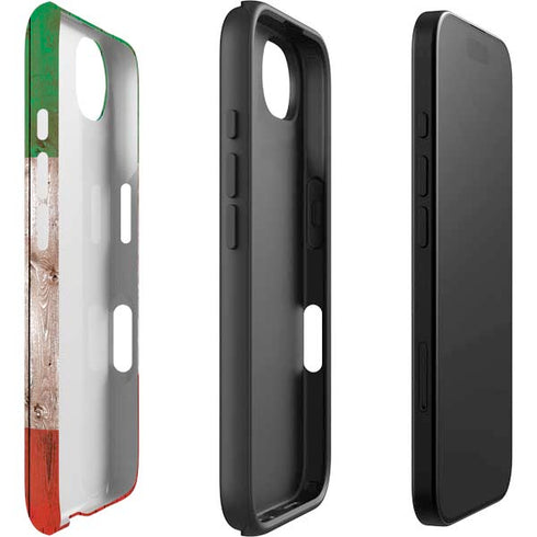 Mexican Flag Dark Wood iPhone 16e Impact Case
