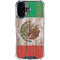 Mexican Flag Dark Wood iPhone 17 Clear Case