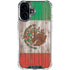 Mexican Flag Dark Wood iPhone 17 Clear Case