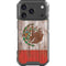 Mexican Flag Dark Wood iPhone 18 Pro Clear Case