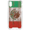 Mexican Flag Dark Wood iPhone XS Clear Case