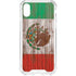 Mexican Flag Dark Wood iPhone XS Clear Case