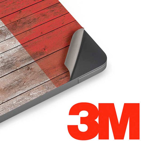 Mexican Flag Dark Wood Apple MacBook Air Skin