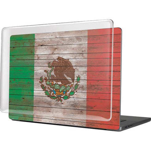 Mexican Flag Dark Wood MacBook Cases