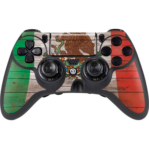 Mexican Flag Dark Wood PlayStation PS4 Skins