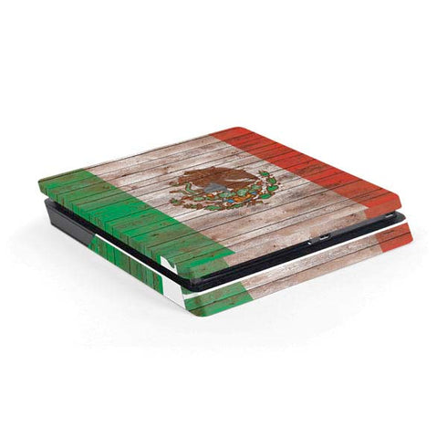 Mexican Flag Dark Wood PlayStation PS4 Skins