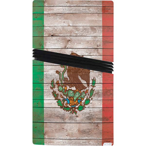Mexican Flag Dark Wood PS5 Pro Bundle Skin