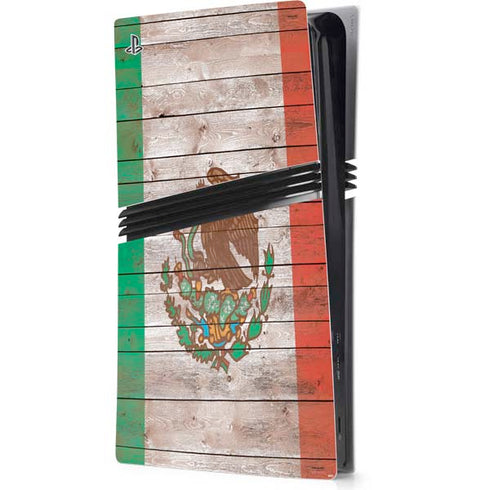 Mexican Flag Dark Wood PlayStation PS5 Skins