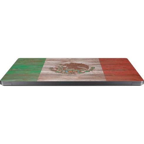 Mexican Flag Dark Wood Surface Laptop 7 13.8in Skin
