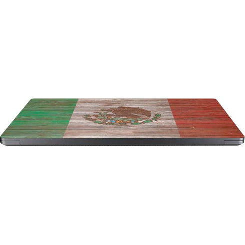 Mexican Flag Dark Wood Surface Laptop 7 15in Skin