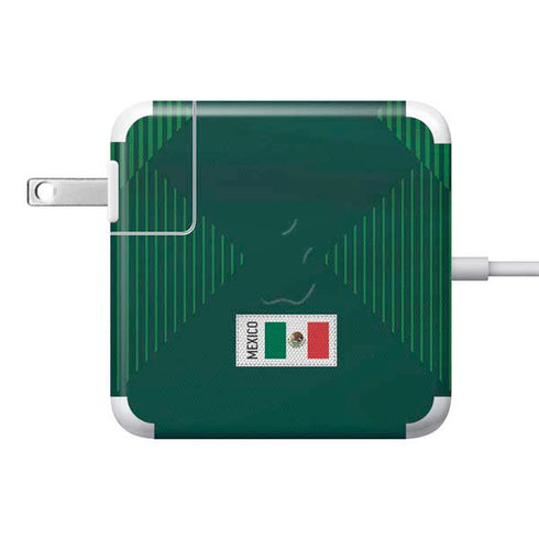 Mexico Soccer Flag 85W Power Adapter (15 and 17 inch MacBook Pro Charger) Skin