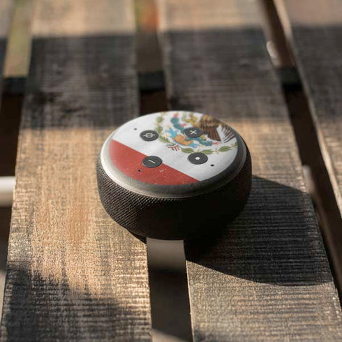 Mexico Flag Distressed Amazon Echo Dot Skin