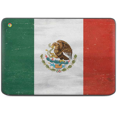 Mexico Flag Distressed HP Chromebook Skin