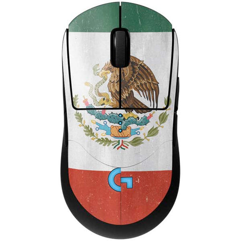 Mexico Flag Distressed G Pro Wireless Gaming Mouse Skin