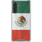 Mexico Flag Distressed Galaxy A17 Clear Case