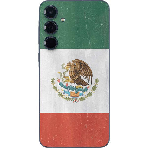Mexico Flag Distressed Galaxy A36 5G Skin
